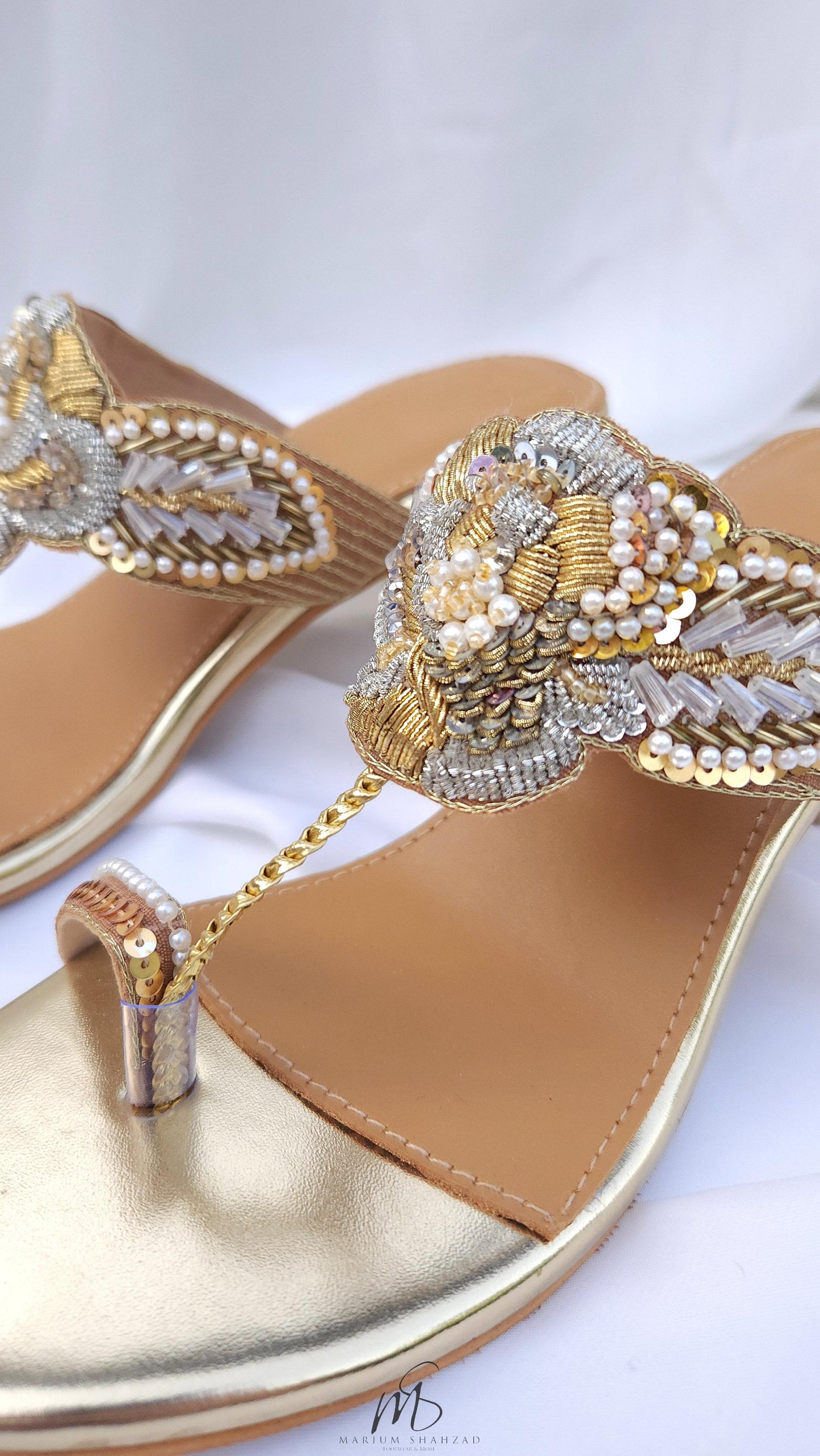 Gold Rosa Heel