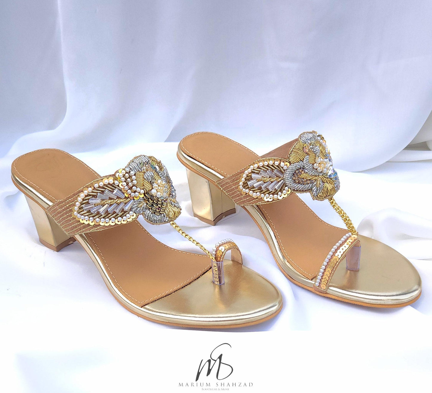 Gold Rosa Heel