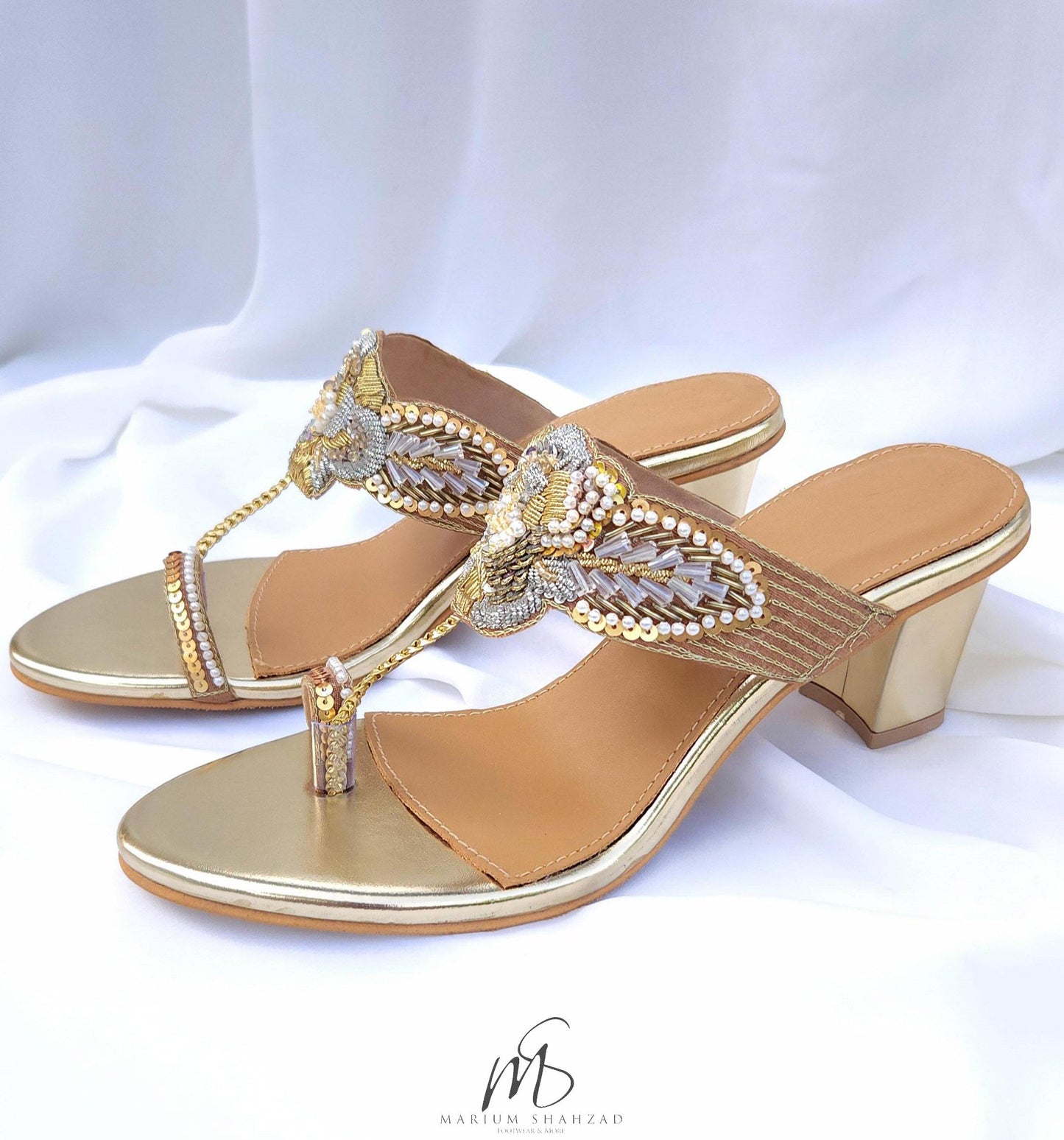 Gold Rosa Heel